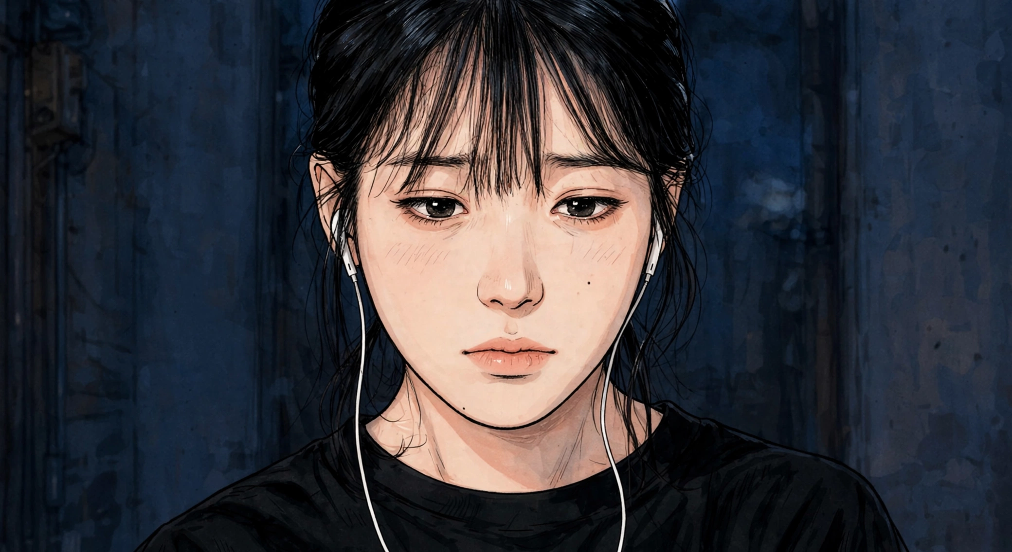 A melancholic portrait